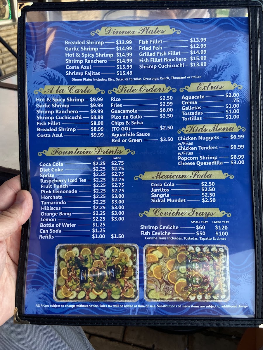 Menu Mariscos 'el Güero'-3