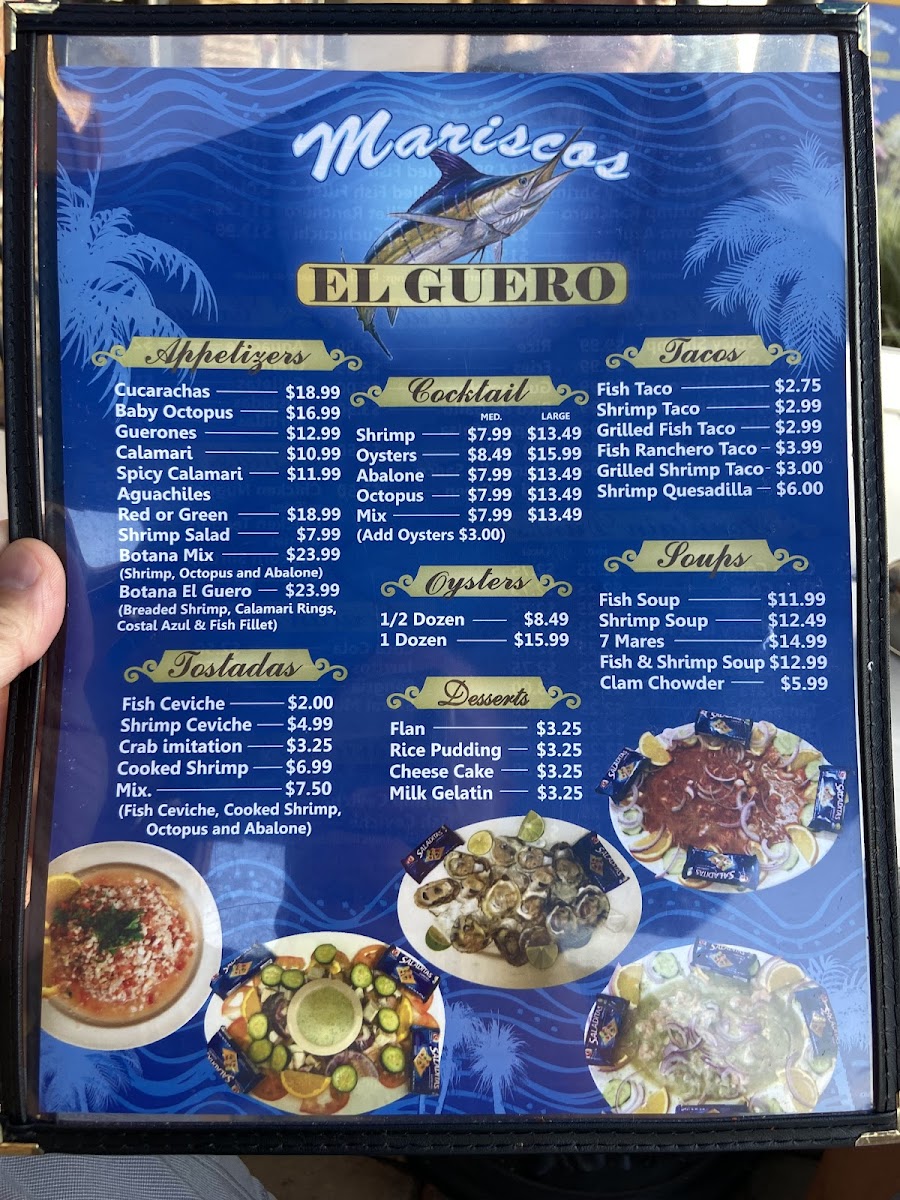 Menu Mariscos 'el Güero'-4