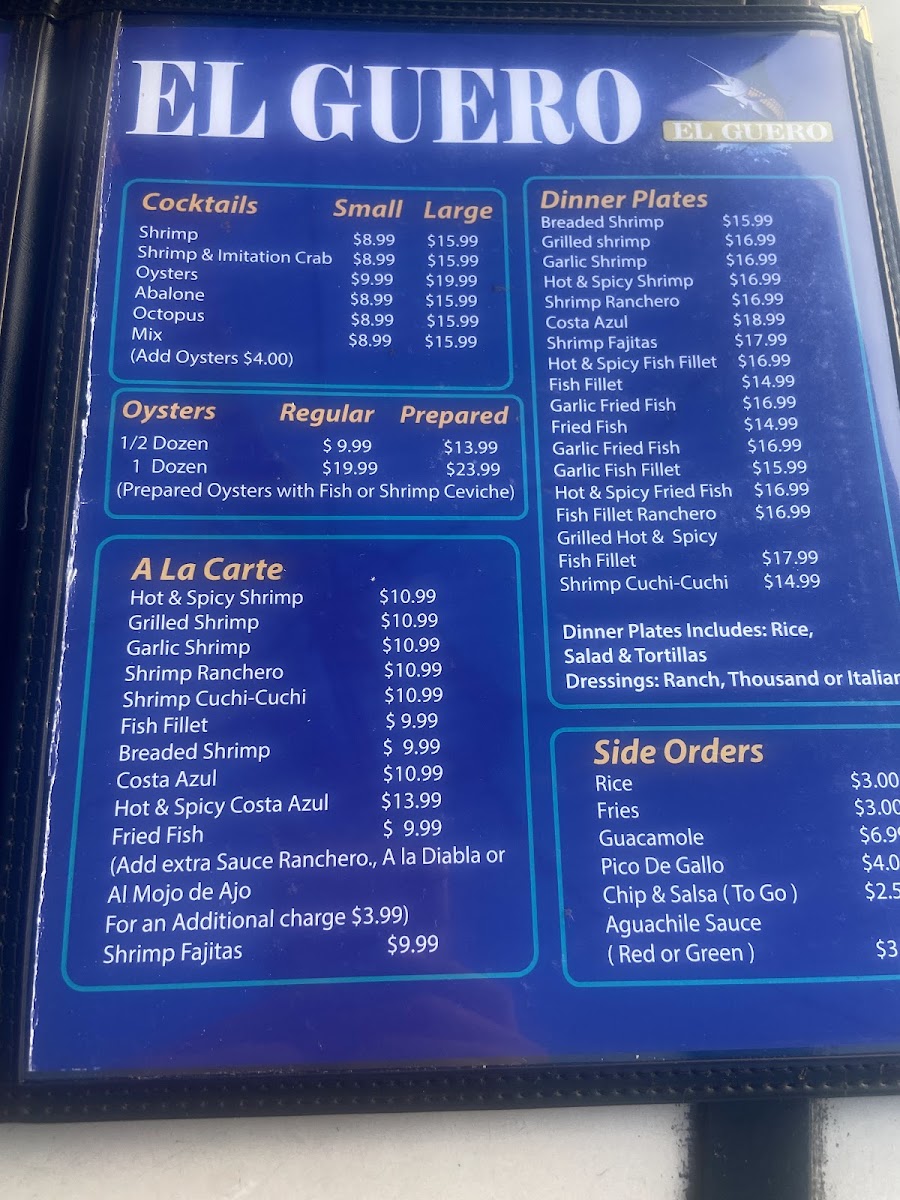 Menu Mariscos 'el Güero'-5